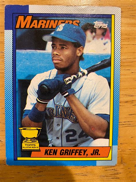 1989 Upper Deck #1 <b>Ken</b> <b>Griffey</b> <b>Jr</b> PCG 10 Pristine Black Label Rookie <b>Card</b> POP 1 launch. . 1990 topps ken griffey jr double error card